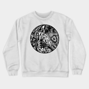 Circle 8 - Looking for My One True Love - Transparent Surround. Crewneck Sweatshirt